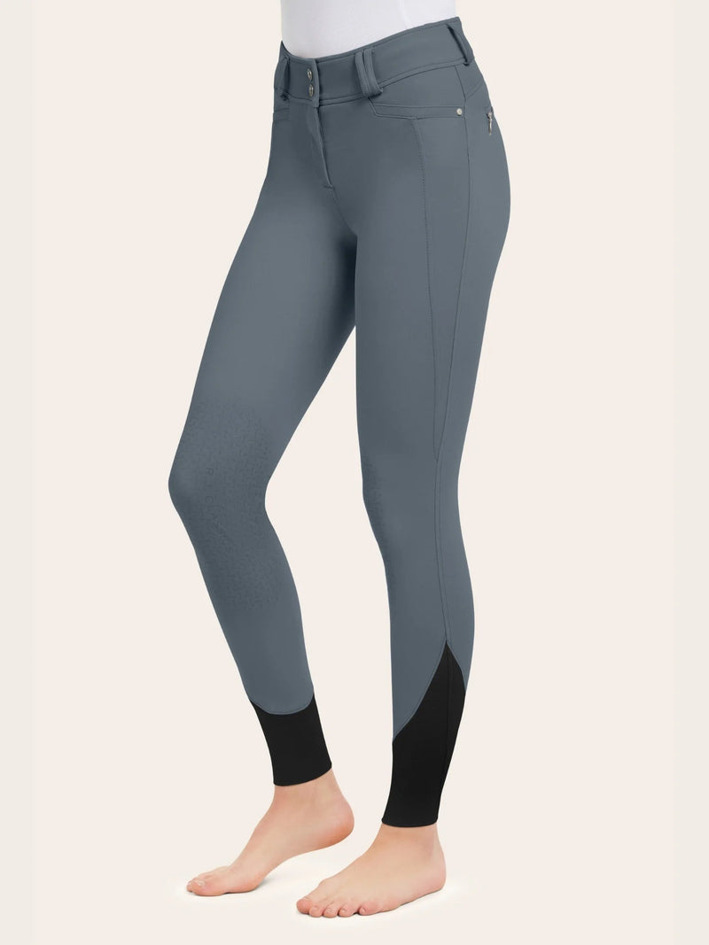 Hayden Silicone Knee Patch Breech - Blue Slate - Ladies