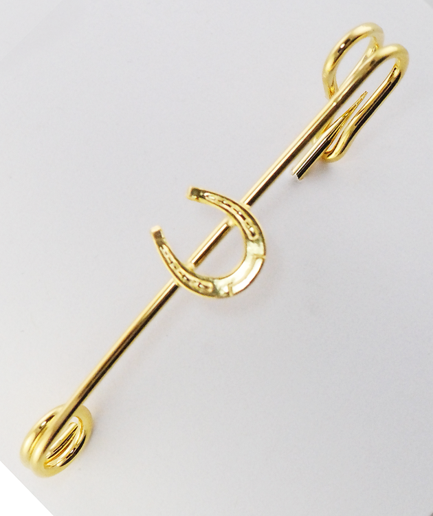 Gold Horseshoe Stock Pin