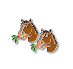 Horse with Carrot Number Pins