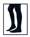 Simple Solids Black Boot Socks