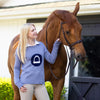 Vintage Stirrup Crewneck  Sweater - Denim - Ladies