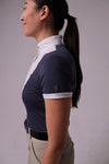 Bib Show Shirt Short Sleeve - Cadet Blue - Ladies