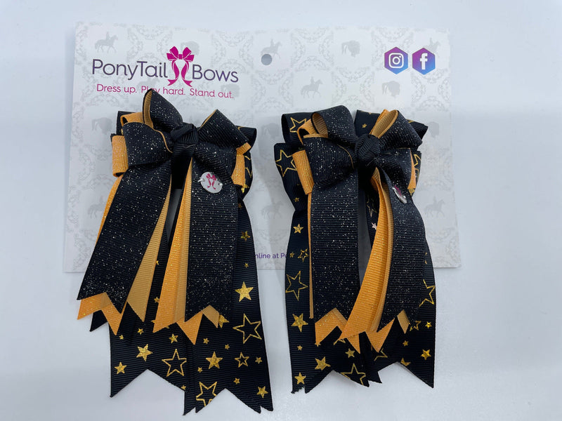 Starry Night Bows - PonyTail Bows