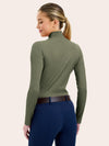 Joelle Mock Neck Shirt - Thyme