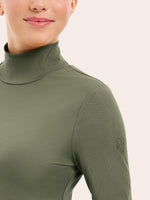Joelle Mock Neck Shirt - Thyme