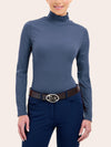 Joelle Mock Neck Shirt - Folkstone Grey