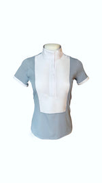 Bib Show Shirt Short Sleeve - Cavalry Blue - Ladies