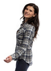 Jean Shirt - Blue Plaid - Ladies