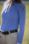 Fresca Longsleeve Show Shirt -Turchese Blue Air - Ladies