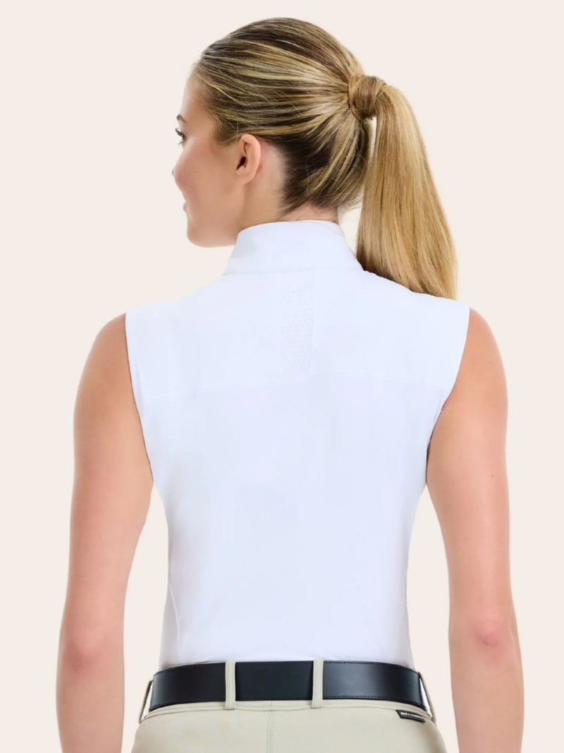 Laney Sleeveless Show Shirt - Horseshoes