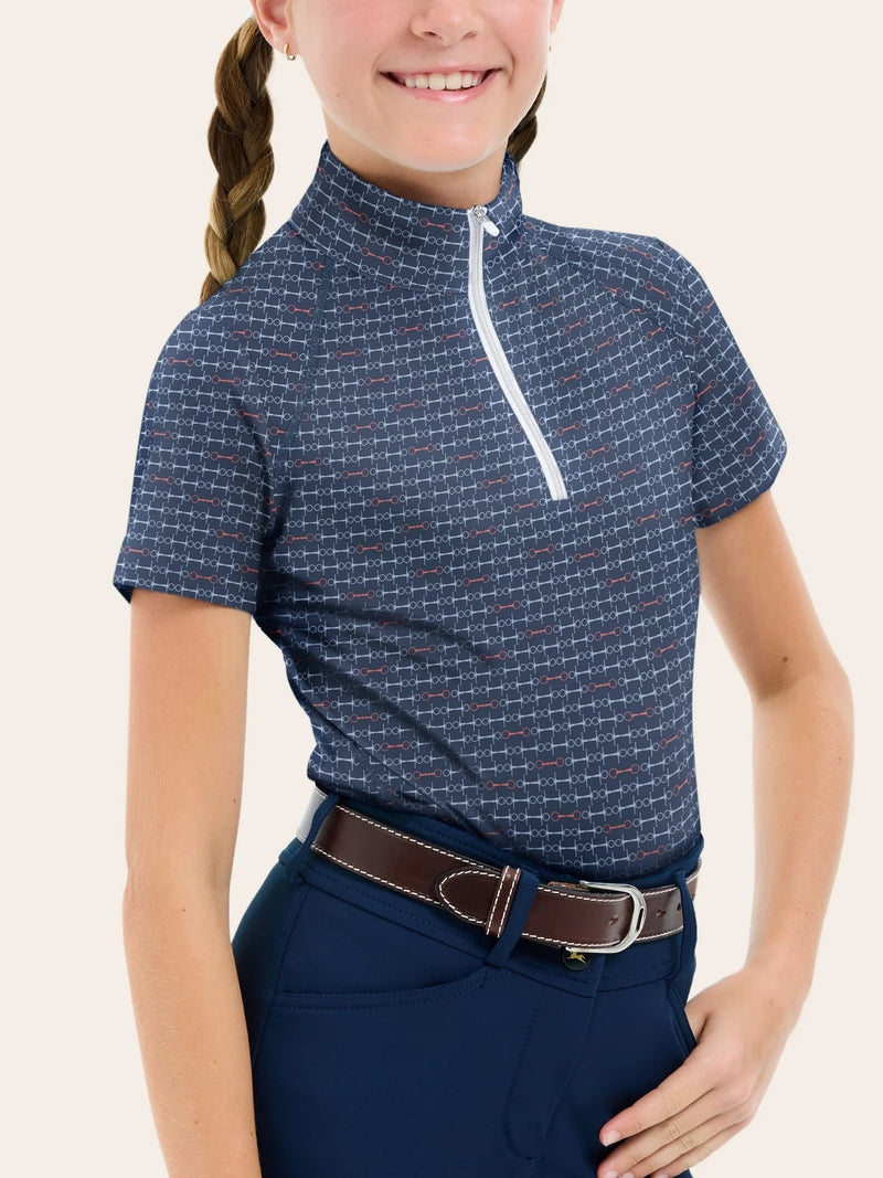 Lucy Jr 1/4 Zip Shirt - Summer Snaffle