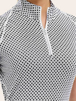 Lucy 1/4 Zip Shirt - Diamond Mosaic