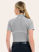 Lucy 1/4 Zip Shirt - Diamond Mosaic