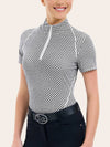 Lucy 1/4 Zip Shirt - Diamond Mosaic