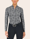 Libby 1/4 Zip - Black Floral Burst - Ladies