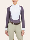 Liv Longsleeve Show Shirt - Plum Micro Links - Ladies