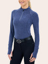 Logan 1/4 Zip Training Shirt - Twilight Purple Heather