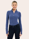 Logan 1/4 Zip Training Shirt - Twilight Purple Heather