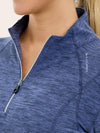 Logan 1/4 Zip Training Shirt - Twilight Purple Heather