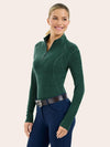 Logan 1/4 Zip Training Shirt - Bayberry Heather