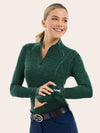 Logan 1/4 Zip Training Shirt - Bayberry Heather
