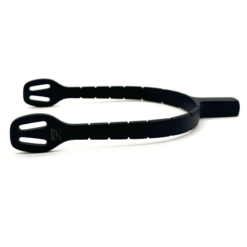 Matte Black Square End Block Spurs