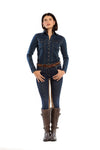 NEW Equestrian Jean - Full Seat with Cell Phone Pocket | 4-way stretch - Vintage Wash
