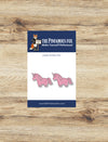 Pink Unicorn Number Pins