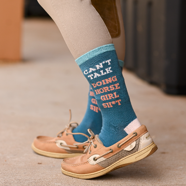 Can't Talk Crew Socks