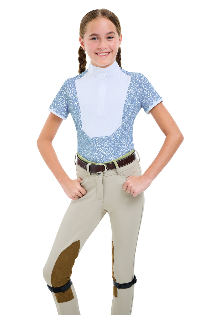 Tessa Jr Short Sleeve Show Shirt - Delicate Floral