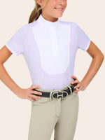 Tessa Jr Short Sleeve Show Shirt - Lilac Floral - Girls