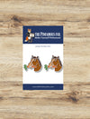 Horse with Carrot Number Pins