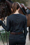 Long Sleeve Air Tee - Black - Ladies