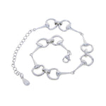 Sterling Silver English Snaffle Bit Horse Bracelet