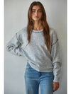 Contrast Stitch Knit Sweater