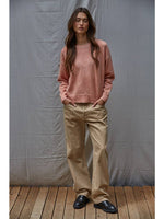 Contrast Stitch Knit Sweater