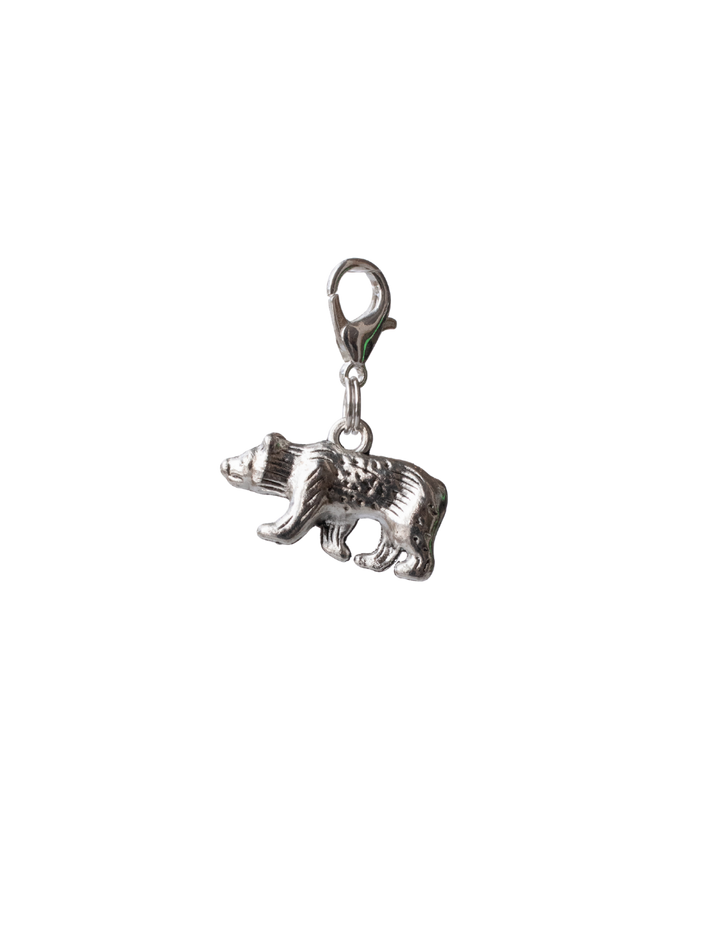 Silver Bear Bridle/Braid/Bonnet Charm