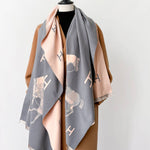 Stable Reversible Wrap – Pink/Grey