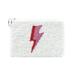 Hand Beaded Lightning Bolt Coin Purse