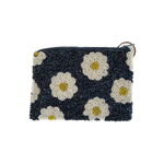 Hand Beaded Daisy Coin Purse