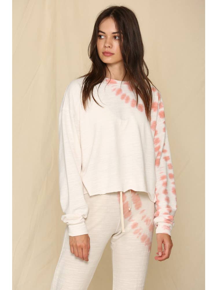 French Terry Tie Dye Crew - Ladies