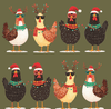 Cluck-Mas Pair & a Spare Boot Socks