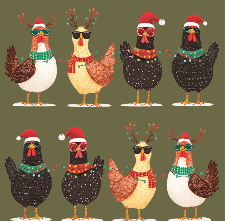 Cluck-Mas Pair & a Spare Boot Socks