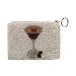 Tini Time Espresso Martini Beaded Coin Purse