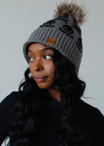 Skull Faux Pom Hat