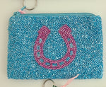 Hand Beaded Horseshoe Coin Purse