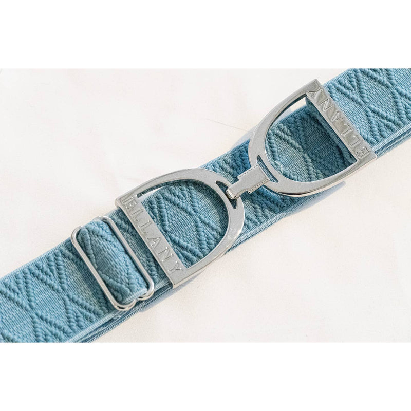 Ocean Dante Silver Stirrup Elastic Belt - 1.5"