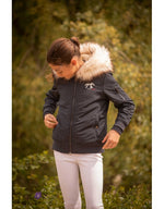 Lyon Glitter Bomber Jacket - Navy