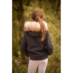 Lyon Glitter Bomber Jacket - Navy