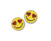 Heart Eyes Smiley Face Number Pins
